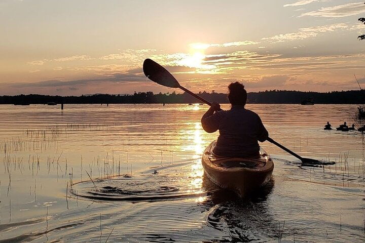Sunset Tour by Kayak on Sebago Lake Maine - Photo 1 of 14
